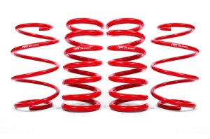 Ford Mustang Lowering Springs - BMR Suspension - Set Of 4, Drag Version - Red - `15-`23